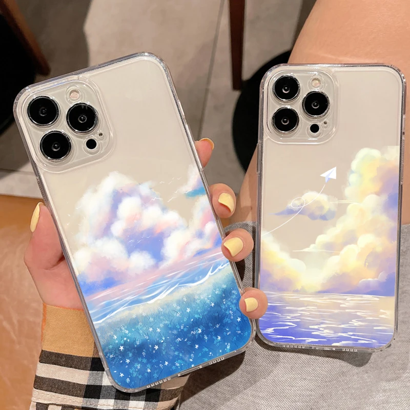 Customized Soft Silicone Cover For iPhone 11 12 13 Pro Max Mini Pro Max X XR XS Max 8 7 6 6S Plus SE 2020 Anime Sea And Sky Case
Customized Soft Silicone Cover For iPhone 11 12 13 Pro Max Mini Pro Max X XR XS Max 8 7 6 6S Plus SE 2020 Anime Sea And Sky Case