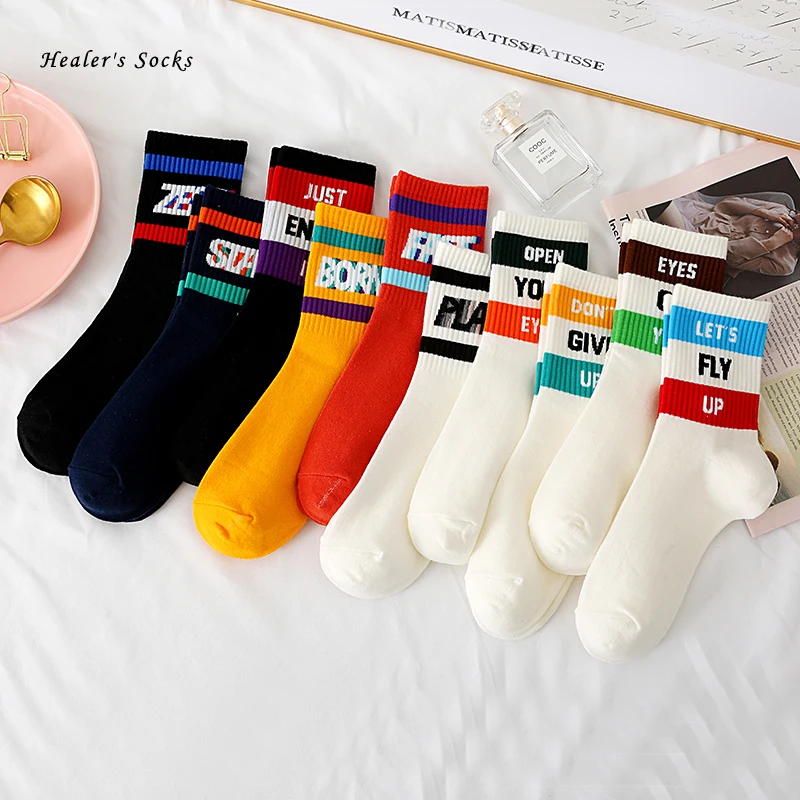 New Sport Letter Men Women Socks Cotton Harajuku White Striped Streetwear Tennis Funny Soft Fashion Casual Girs Long Stocking
New Sport Letter Men Women Socks Cotton Harajuku White Striped Streetwear Tennis Funny Soft Fashion Casual Girs Long Stocking