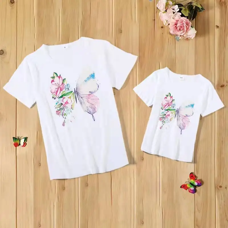 Butterfly Mother Daughter T-shirts Summer Family Matching Outfits Mom Baby Mommy and Me Tee-shirt Clothes Woman Girl Cotton Tops
Butterfly Mother Daughter T-shirts Summer Family Matching Outfits Mom Baby Mommy and Me Tee-shirt Clothes Woman Girl Cotton Tops