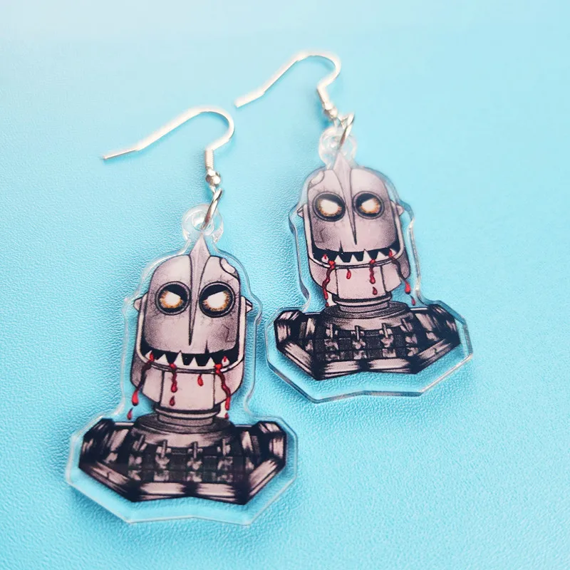 New Creative Horror Movie Acrylic Earrings Novel and Interesting Double-sided Robot Jewelry Personalized Women's Gift for Her 
New Creative Horror Movie Acrylic Earrings Novel and Interesting Double-sided Robot Jewelry Personalized Women's Gift for Her