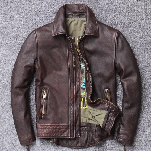 2023 Spring Autumn 100% Natural Genuine Jacket Men Real Cow Leather Coat Male Streetwear Moto Biker Bomber Jackets 1934
2023 Spring Autumn 100% Natural Genuine Jacket Men Real Cow Leather Coat Male Streetwear Moto Biker Bomber Jackets 1934