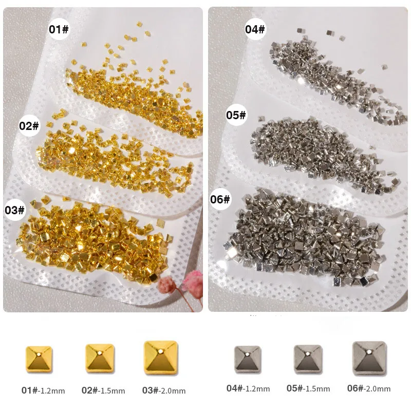 200Pcs Punk Nail Art Pointed Rivets Rhinestones Metal Flatback 3D Gold/Silver DIY Designer Nail Charms For Manicure DIY Crafts
200Pcs Punk Nail Art Pointed Rivets Rhinestones Metal Flatback 3D Gold/Silver DIY Designer Nail Charms For Manicure DIY Crafts