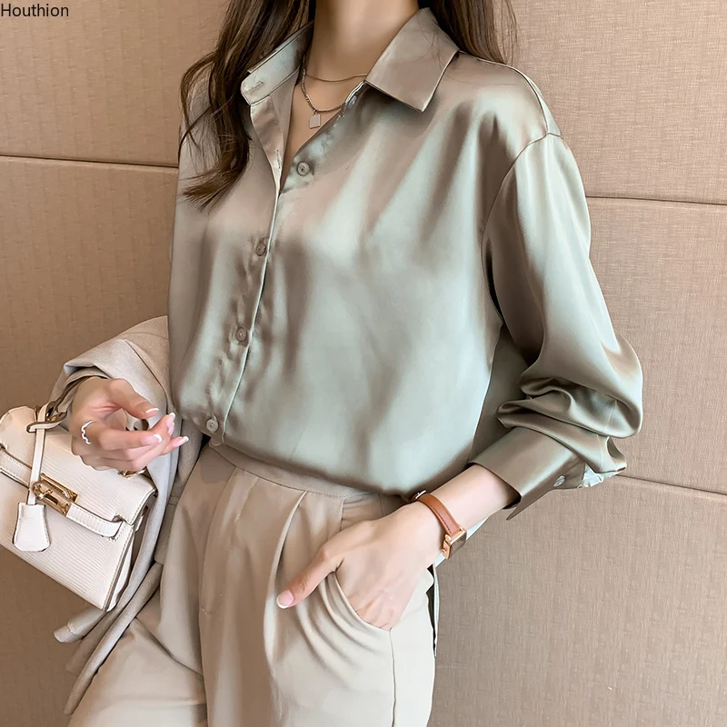 Comfortable Fashion Blouses Poplin Solid Top Polo Satin Shirt Plus Size Korean Casual New Long-sleeved Clothing
Comfortable Fashion Blouses Poplin Solid Top Polo Satin Shirt Plus Size Korean Casual New Long-sleeved Clothing