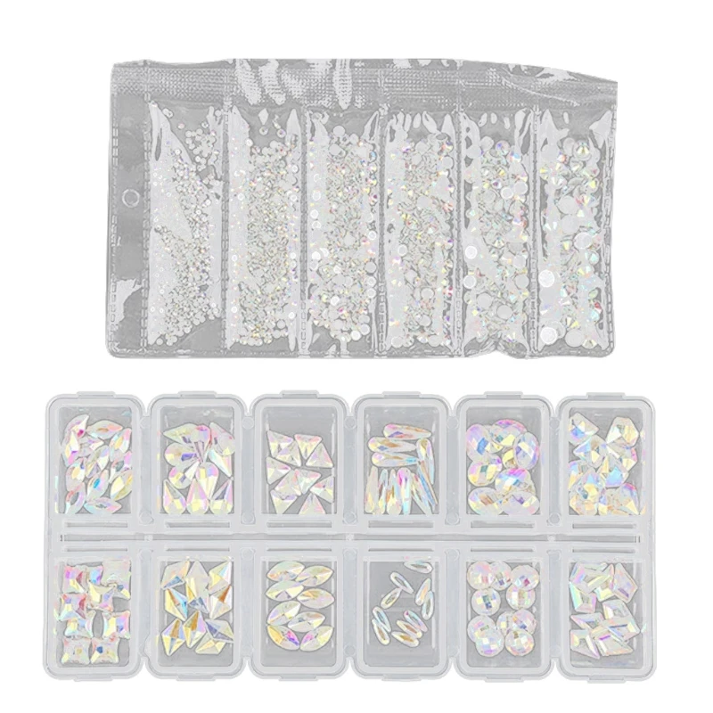 Q1QD Multi Shapes Glass Crystal AB Rhinestones For Nail Gems And Nail Rhinestone Nail Decoration And Accessories Kit
Q1QD Multi Shapes Glass Crystal AB Rhinestones For Nail Gems And Nail Rhinestone Nail Decoration And Accessories Kit
