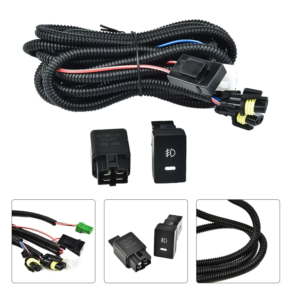 Fog Light Lamp Wiring Harness Socket Wire Connector 12V 40A Relay LED Indicator Switch Kits For Ford For Honda For Nissan
Fog Light Lamp Wiring Harness Socket Wire Connector 12V 40A Relay LED Indicator Switch Kits For Ford For Honda For Nissan