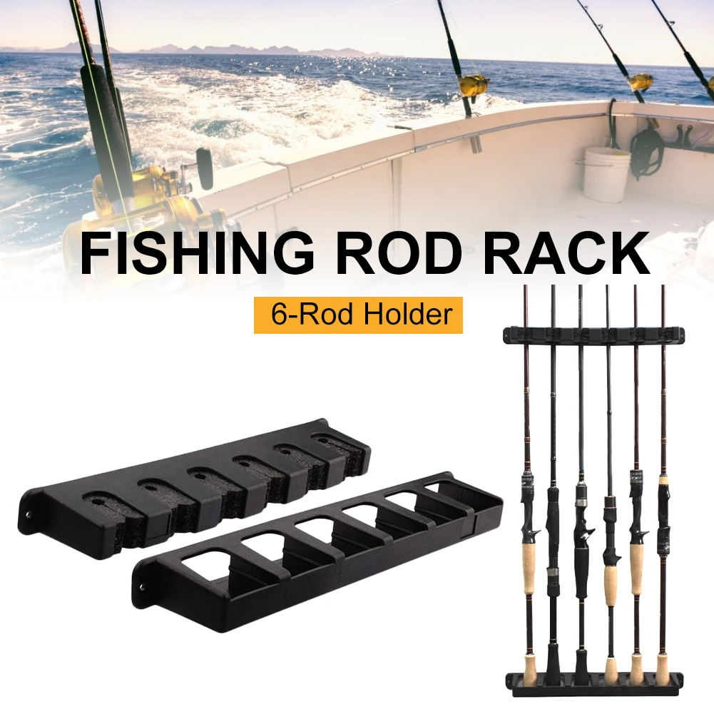 Fishing Rod Holder Vertical Wall Mount 6 Rod Holder Rack Fishing Pole Display Stand Fishing Accessories with 4 Mounting Screws
Fishing Rod Holder Vertical Wall Mount 6 Rod Holder Rack Fishing Pole Display Stand Fishing Accessories with 4 Mounting Screws