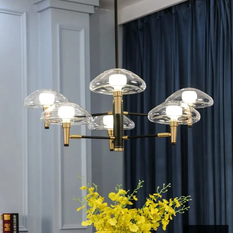 Nordic Post-modern Jellyfish Pendant Lights Glass Wrought Iron Pendant Lamp Minimalist Luxury Lamp for Living Dining Room Hotel
Nordic Post-modern Jellyfish Pendant Lights Glass Wrought Iron Pendant Lamp Minimalist Luxury Lamp for Living Dining Room Hotel