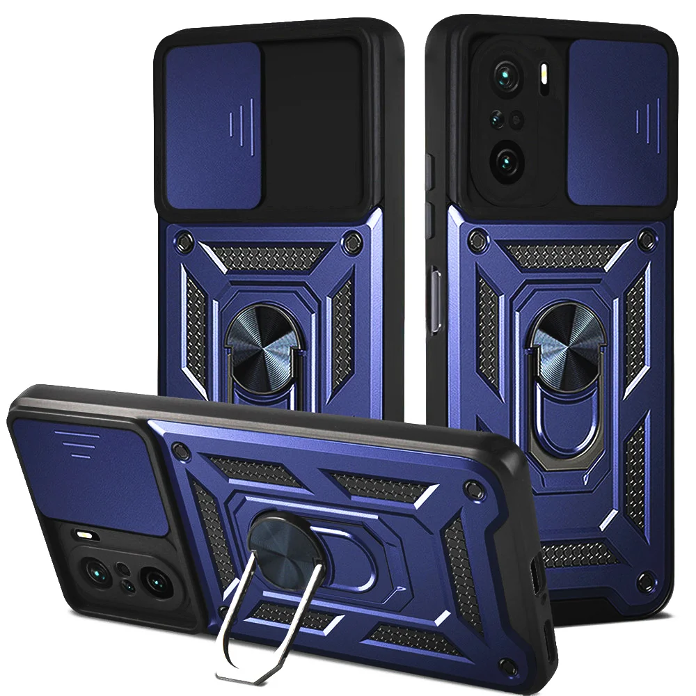 POCO F3 Case PocoPhone F3 Cover Slide Cover Camera Armor Shockproof Phone Case for Xiaomi POCO F3 Ring Stand Coque Funda capa
POCO F3 Case PocoPhone F3 Cover Slide Cover Camera Armor Shockproof Phone Case for Xiaomi POCO F3 Ring Stand Coque Funda capa