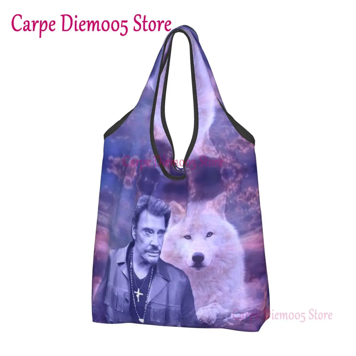 Johnny Hallyday Groceries Shopping Tote Bags Women Funny French Singer Rock Music Shoulder Shopper Bag Big Capacity Handbags
Johnny Hallyday Groceries Shopping Tote Bags Women Funny French Singer Rock Music Shoulder Shopper Bag Big Capacity Handbags