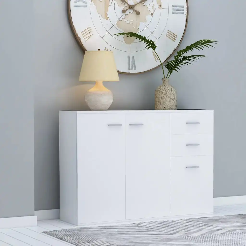 Sideboard 105x30x75cm Chipboard With 3 Doors and 2 Drawers Cabinet Minimalist Design Sturdy Tabletop Buffets Storage Space
Sideboard 105x30x75cm Chipboard With 3 Doors and 2 Drawers Cabinet Minimalist Design Sturdy Tabletop Buffets Storage Space