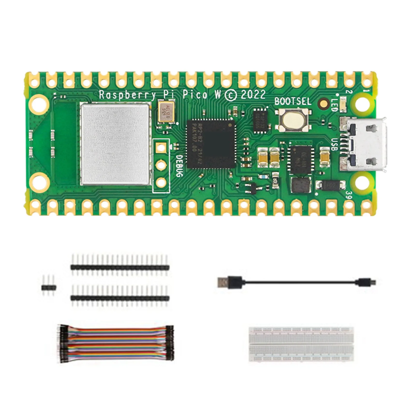For Raspberry Pi Pico W Development Board Extended Base Kit Wireless WiFi RP2040 Microcontroller Development Board
For Raspberry Pi Pico W Development Board Extended Base Kit Wireless WiFi RP2040 Microcontroller Development Board