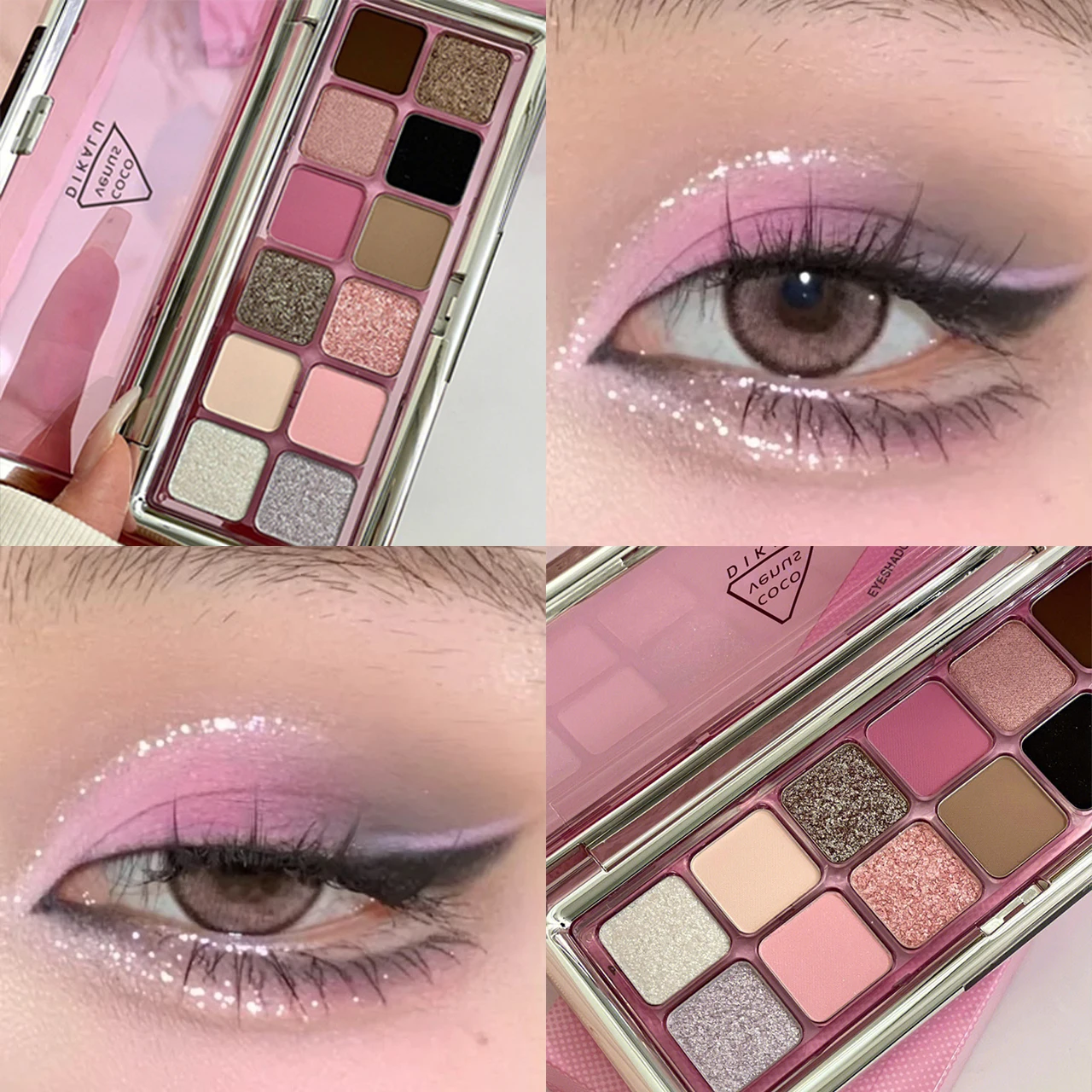 Matte Earth Color Acrylic Eyeshadow Palette Rose Pink Color Pearly Matte Glitter Eyeshadow Pallete Shiny Eye Shadow Eye Pigments
Matte Earth Color Acrylic Eyeshadow Palette Rose Pink Color Pearly Matte Glitter Eyeshadow Pallete Shiny Eye Shadow Eye Pigments