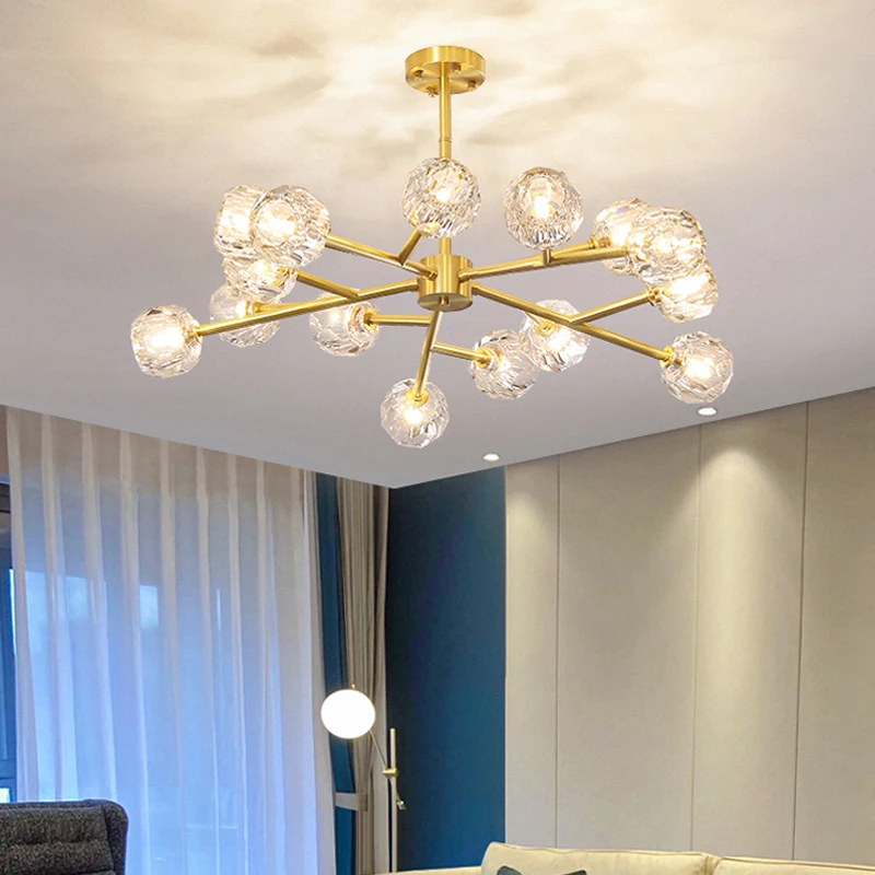 Postmodern light luxury chandelier living room lamp simple crystal lighting restaurant bedroom nordic lamp molecular lamp
Postmodern light luxury chandelier living room lamp simple crystal lighting restaurant bedroom nordic lamp molecular lamp