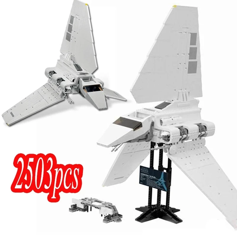 2503Pcs Moc Star Plan The Imperial Shuttle Building Blocks Toys for Children Compatible with 10212 Kids Christmas Birthday Gifts
2503Pcs Moc Star Plan The Imperial Shuttle Building Blocks Toys for Children Compatible with 10212 Kids Christmas Birthday Gifts