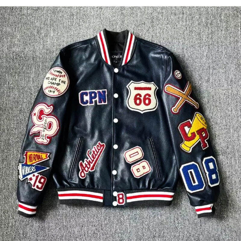 Bomber Leather Jacket Men Motorcycler Flocking Embroidery Loose Biker PU Baseball Jackets Mens Y2k High Street Racing Coat 2023
Bomber Leather Jacket Men Motorcycler Flocking Embroidery Loose Biker PU Baseball Jackets Mens Y2k High Street Racing Coat 2023