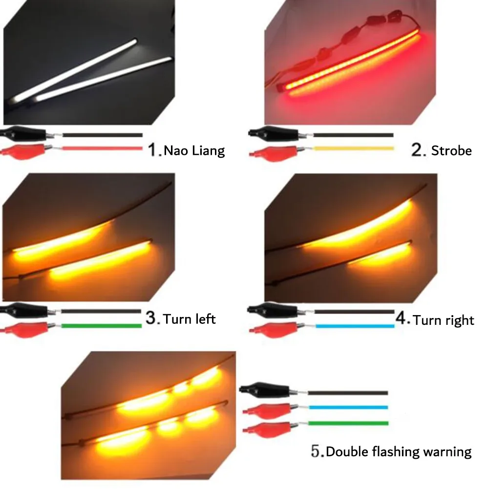Silica Gel Turn Signal Light Strip Parts Replacement Sequential Switchback Accessories Brake DC12V LED Flowing
Silica Gel Turn Signal Light Strip Parts Replacement Sequential Switchback Accessories Brake DC12V LED Flowing
