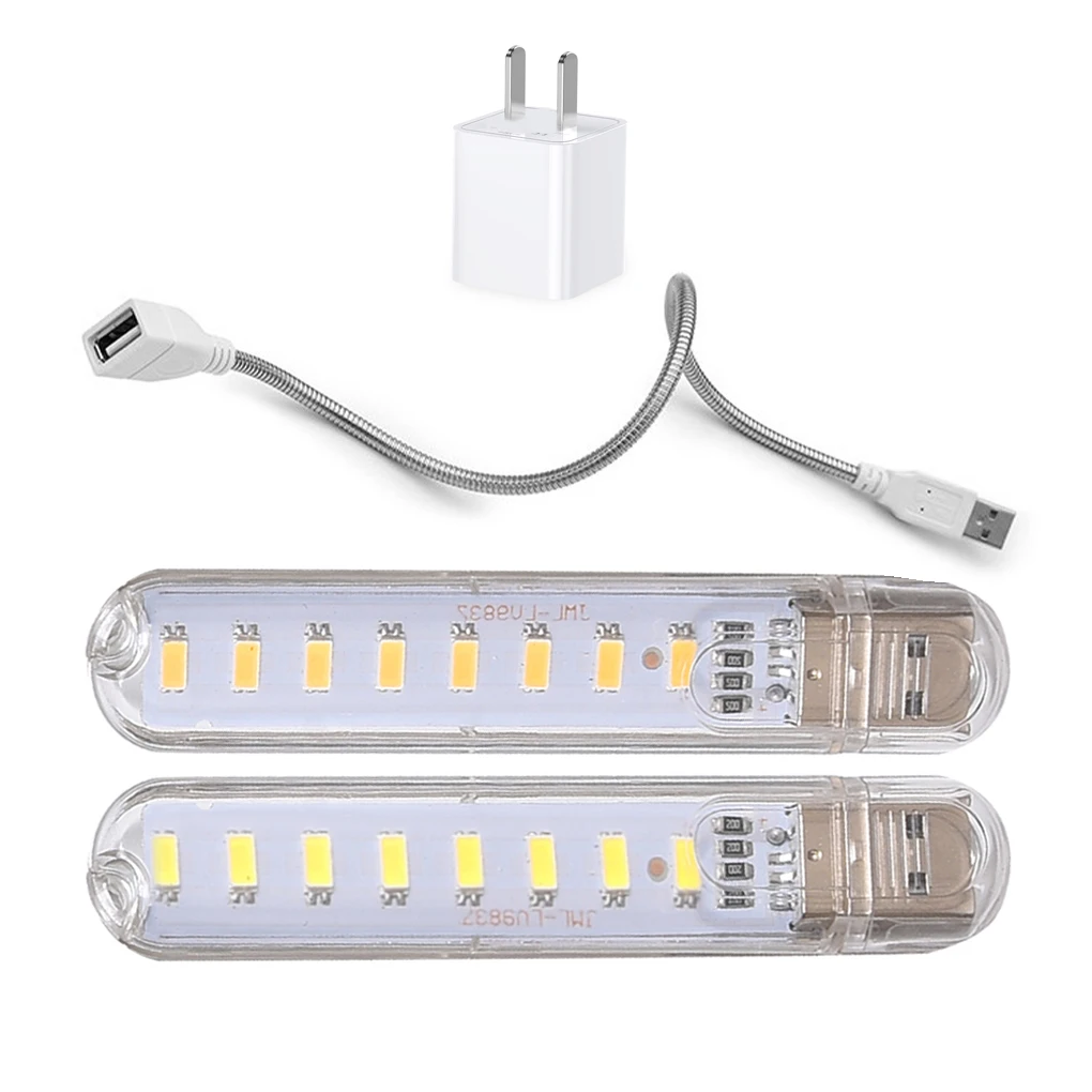 2 Pieces USB Mini Reading Lights Power Bank Computer LED Book Lamps 100lm 12W 5V White Plastic Bright Lighting Home
2 Pieces USB Mini Reading Lights Power Bank Computer LED Book Lamps 100lm 12W 5V White Plastic Bright Lighting Home