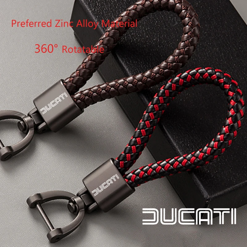 For DUCATI 1199 Multistrada 1200 796 696 Hypermotard Accessories Custom LOGO Motorcycle Braided Rope Keyring Metal Keychain
For DUCATI 1199 Multistrada 1200 796 696 Hypermotard Accessories Custom LOGO Motorcycle Braided Rope Keyring Metal Keychain