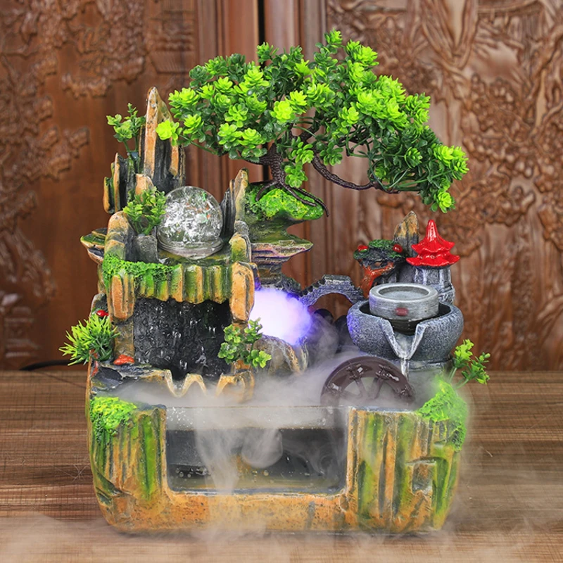Small Desktop Fish Tank Rockery Flowing Water Fountain Rain View Humidifier Ornaments
Small Desktop Fish Tank Rockery Flowing Water Fountain Rain View Humidifier Ornaments