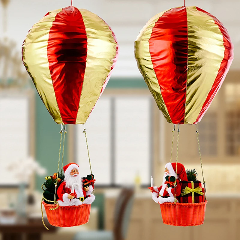 Christmas Santa Hot Air Balloon Christmas Tree Santa Decoration Ceiling Pendant For Home Xmas Holiday New Year Party Decor 1pc
Christmas Santa Hot Air Balloon Christmas Tree Santa Decoration Ceiling Pendant For Home Xmas Holiday New Year Party Decor 1pc