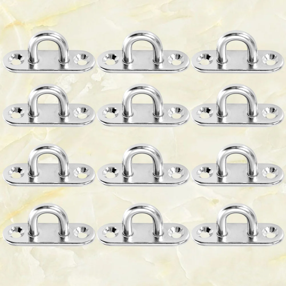 12pcs M5 U Shaped Bearing Hook Stainless Steel Bearing Hook Load-bearing Hook Ring Hook (Silver)
12pcs M5 U Shaped Bearing Hook Stainless Steel Bearing Hook Load-bearing Hook Ring Hook (Silver)