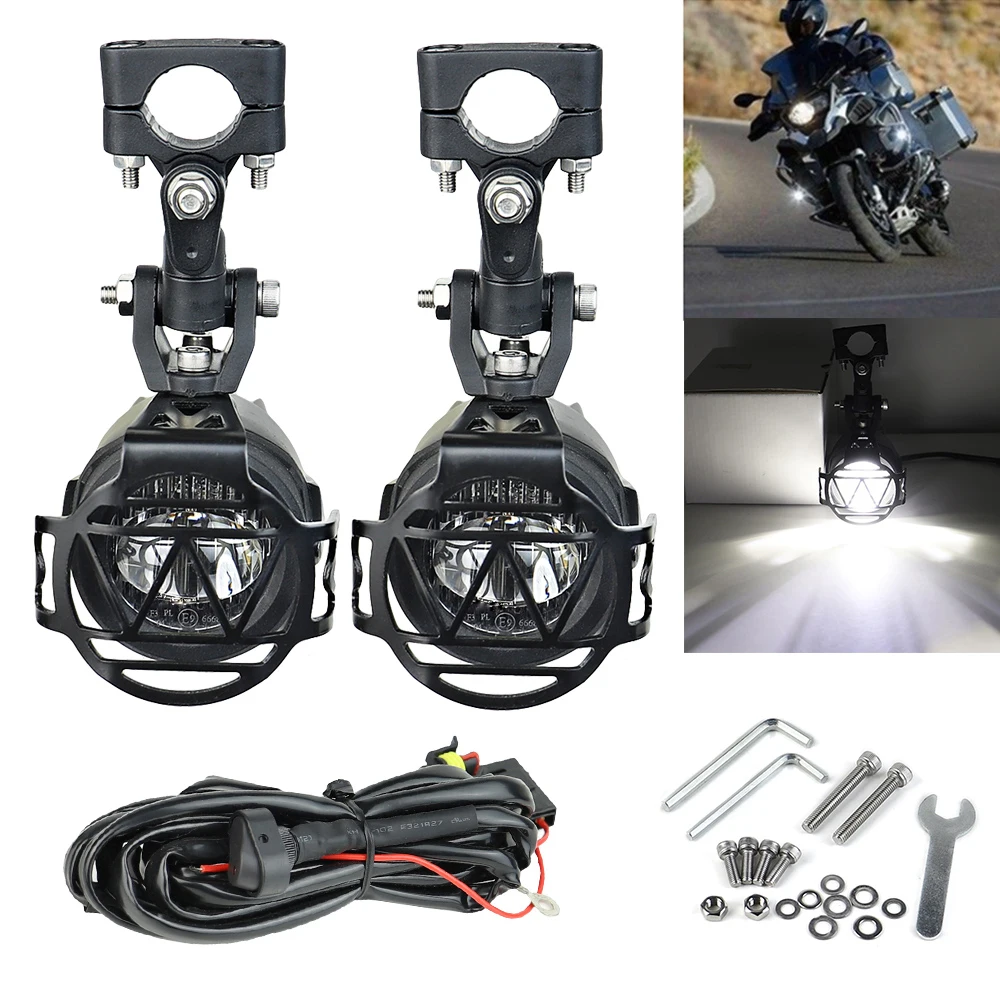 For BMW R1200GS F800GS F700GS F650 K1600 Motorcycle Fog Light LED Lamp Assembly Auxiliary Lights Bracket Holder Cover Wire
For BMW R1200GS F800GS F700GS F650 K1600 Motorcycle Fog Light LED Lamp Assembly Auxiliary Lights Bracket Holder Cover Wire