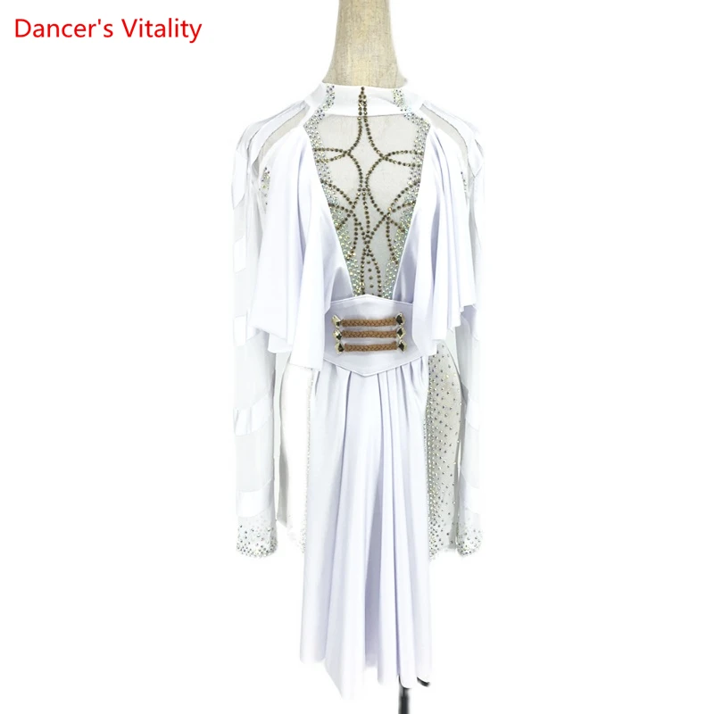 Adult Latin Dance Competition Clothes Cusomzied Adult Chid Long Sleeves Spandex Dress Adult Children Rumba Dance Clothing Skirt
Adult Latin Dance Competition Clothes Cusomzied Adult Chid Long Sleeves Spandex Dress Adult Children Rumba Dance Clothing Skirt
