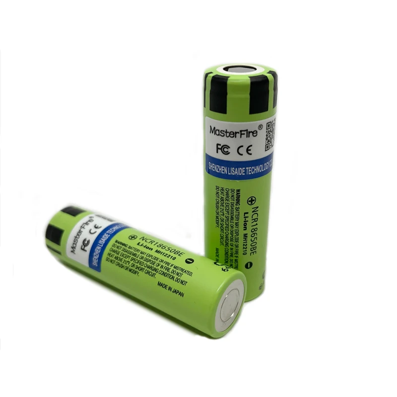2pcs/lot MasterFire Original 18650 NCR18650BE 3200mah 3.7V Li-ion Battery Rechargeable Lithium Batteries Cell For panasonic
2pcs/lot MasterFire Original 18650 NCR18650BE 3200mah 3.7V Li-ion Battery Rechargeable Lithium Batteries Cell For panasonic
