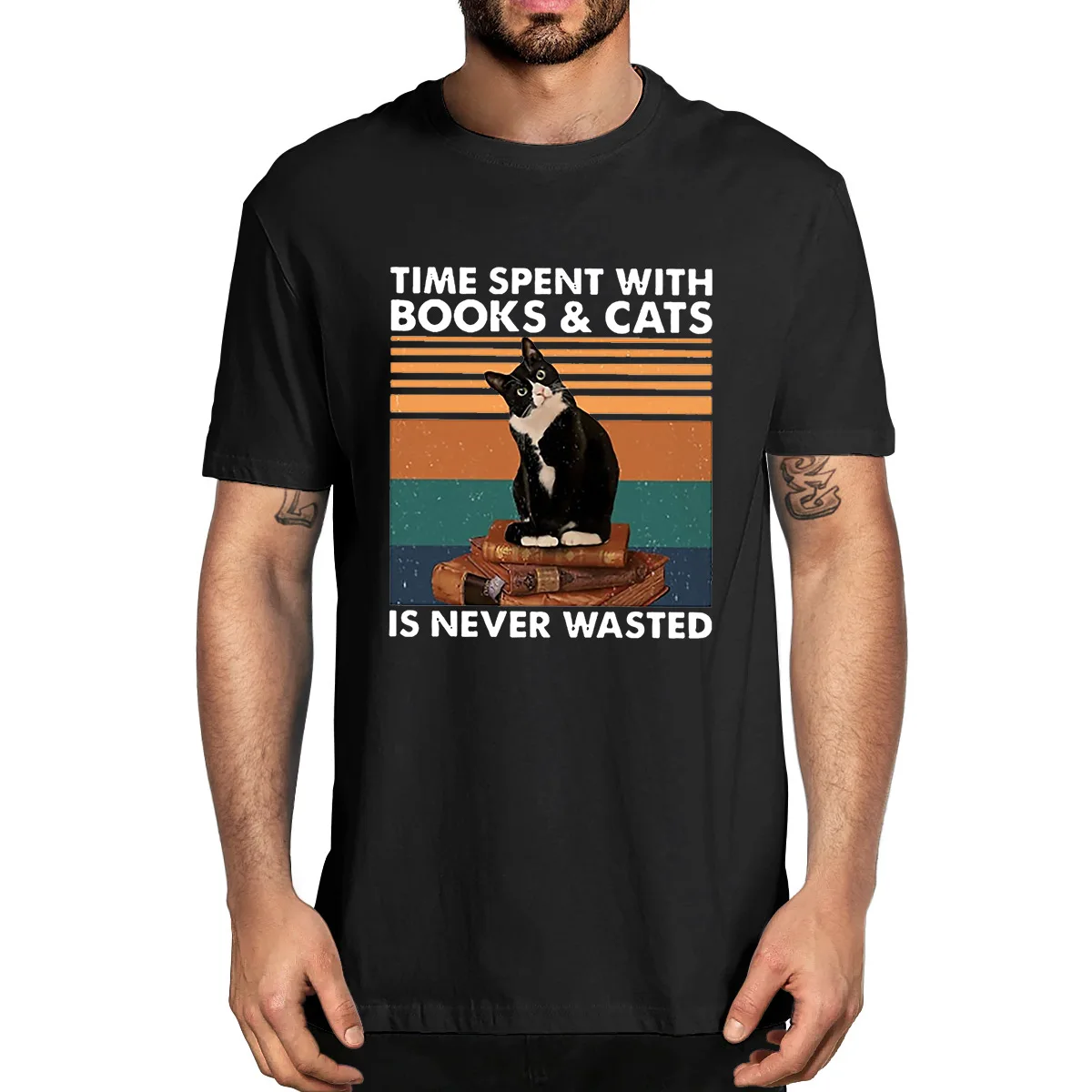 Unisex 100% Cotton Clothes Time Spent With Cat And Book Cute Men T-Shirt Gifts Casual Clothing Tee Streetwear Funny Luxury Tops
Unisex 100% Cotton Clothes Time Spent With Cat And Book Cute Men T-Shirt Gifts Casual Clothing Tee Streetwear Funny Luxury Tops