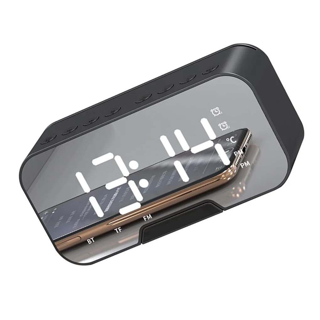 Wireless Bluetooth Speaker Small Mini Alarm Clock Portable Cannon Mini Voice Broadcast the Card Instert Vehicular Audio System 
Wireless Bluetooth Speaker Small Mini Alarm Clock Portable Cannon Mini Voice Broadcast the Card Instert Vehicular Audio System