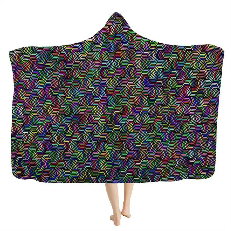Trippy Isometric Hooded Blanket - Psychedelic Blanket Hoodie, Rave Blanket, Techno Psytrance Blanket, Festival Blanket, Soft Wea
Trippy Isometric Hooded Blanket - Psychedelic Blanket Hoodie, Rave Blanket, Techno Psytrance Blanket, Festival Blanket, Soft Wea