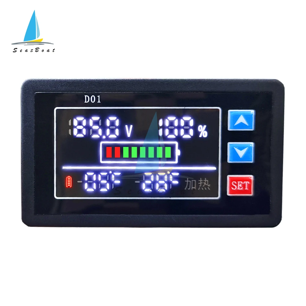 LED Digital Battery Capacity Indicator Temperature Control Voltmeter Power Meter Lithium Lead-acid Cell Electricity Meter 12V 24
LED Digital Battery Capacity Indicator Temperature Control Voltmeter Power Meter Lithium Lead-acid Cell Electricity Meter 12V 24