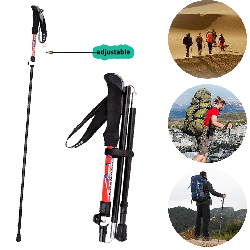 1 Pc 5-Section Fold Externally Locked Mountaineering Tools Folding Trekking Poles Anti Shock Sticks Carbon Fibre High Toughness
1 Pc 5-Section Fold Externally Locked Mountaineering Tools Folding Trekking Poles Anti Shock Sticks Carbon Fibre High Toughness