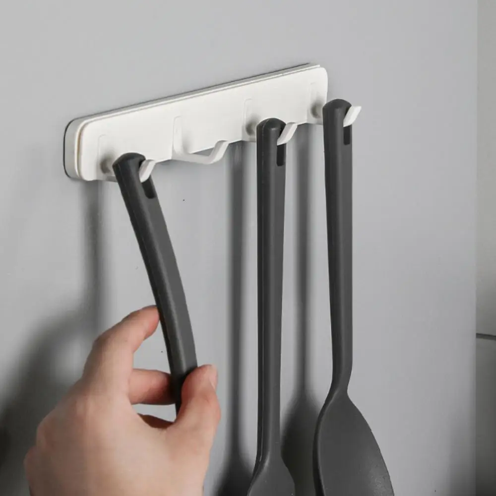 Four Rows Of Hooks Punch-free Slotted Drawable Hooks, Seamless Strong Hooks Storage Racks Home Decoration Accessories For Living
Four Rows Of Hooks Punch-free Slotted Drawable Hooks, Seamless Strong Hooks Storage Racks Home Decoration Accessories For Living