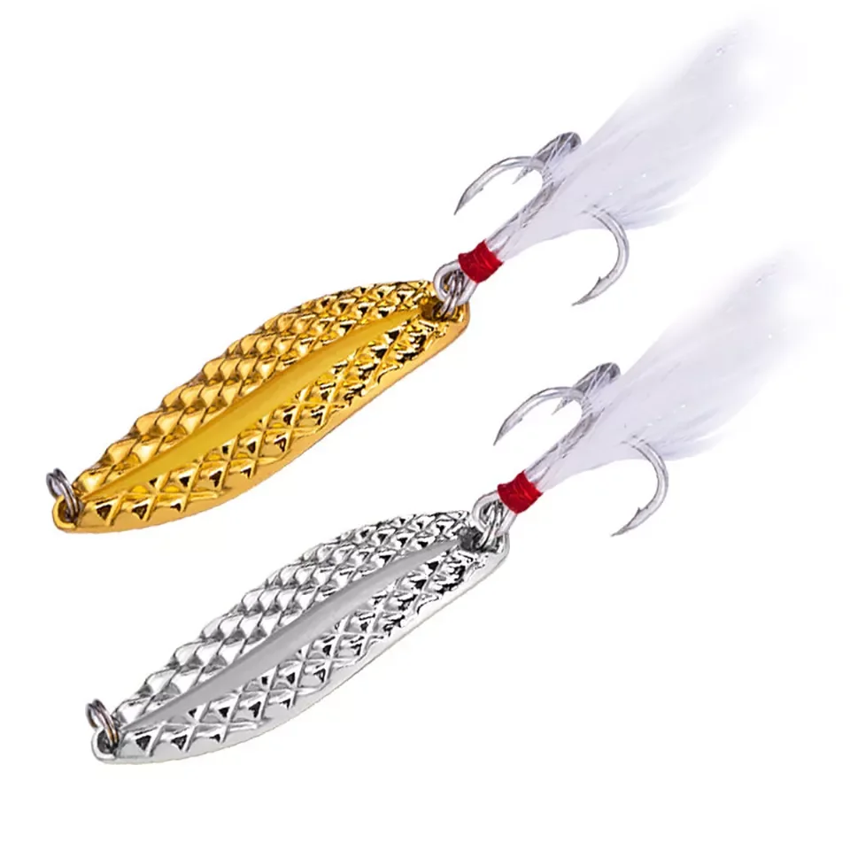 1PCS 2.5g/3.5g/5g/7g/10g/15g/20g Fishing Lure Metal Spoon Sequins With Feather Artificial Hard Baits Fishing Tackle Tool
1PCS 2.5g/3.5g/5g/7g/10g/15g/20g Fishing Lure Metal Spoon Sequins With Feather Artificial Hard Baits Fishing Tackle Tool