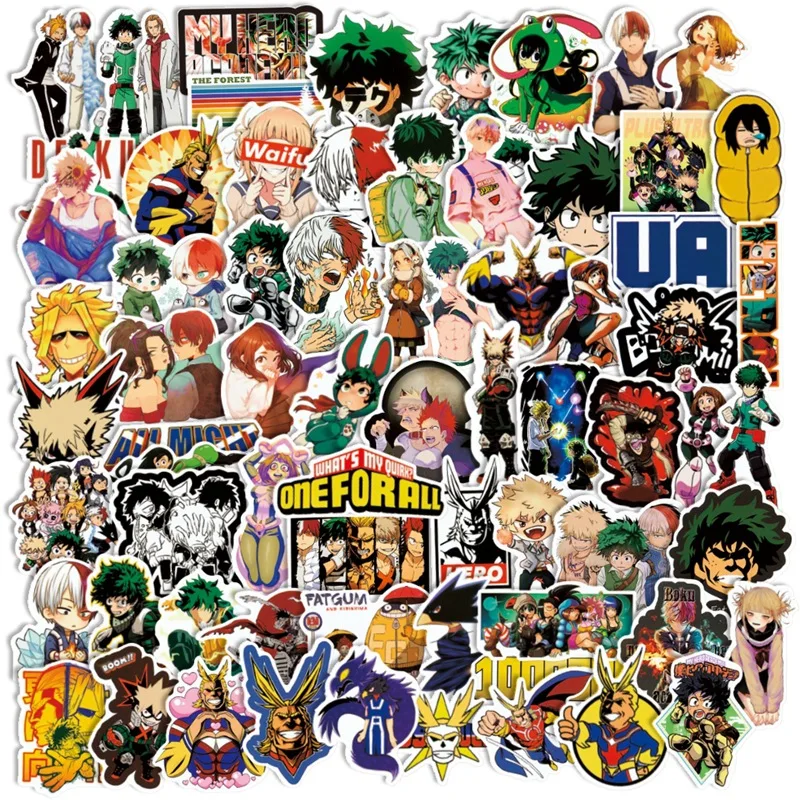 73pcs My Hero College Sticker Cartoon Hand Account Material Guitar Skateboard Notebook Sticker Anime Stickers Sticker Pack 
73pcs My Hero College Sticker Cartoon Hand Account Material Guitar Skateboard Notebook Sticker Anime Stickers Sticker Pack