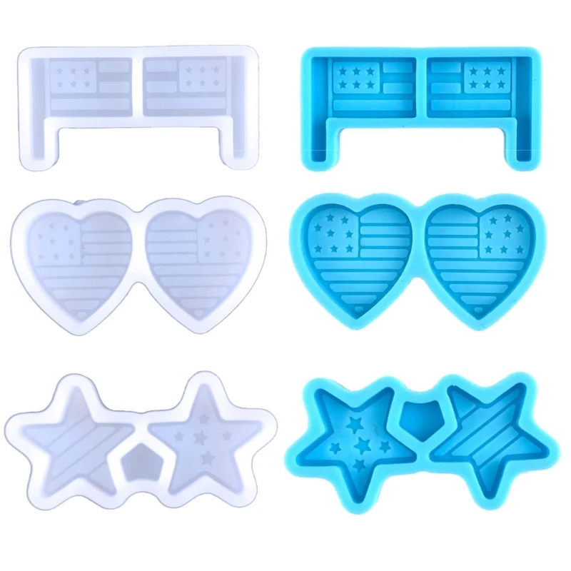 Earrings Silicone Mold National Flag Love Star Ear Studs Mold for Home Decor Drop shipping
Earrings Silicone Mold National Flag Love Star Ear Studs Mold for Home Decor Drop shipping