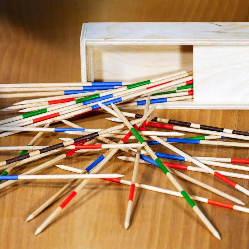 108 Pieces Classic Pick Up Sticks Game Toys Wooden Traditional Multiplayer Game For Family Party Funny Interactive Toys Gifts 
108 Pieces Classic Pick Up Sticks Game Toys Wooden Traditional Multiplayer Game For Family Party Funny Interactive Toys Gifts