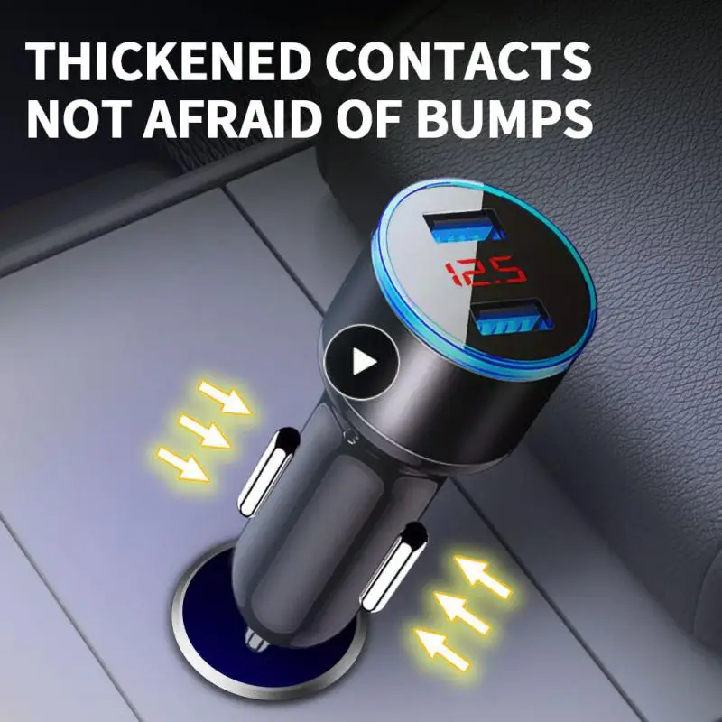 15w Car Charger Universal Dual Usb Port Car Charger Adapter Digital Display Multifunctional Car Accessories Cigarette Lighter
15w Car Charger Universal Dual Usb Port Car Charger Adapter Digital Display Multifunctional Car Accessories Cigarette Lighter