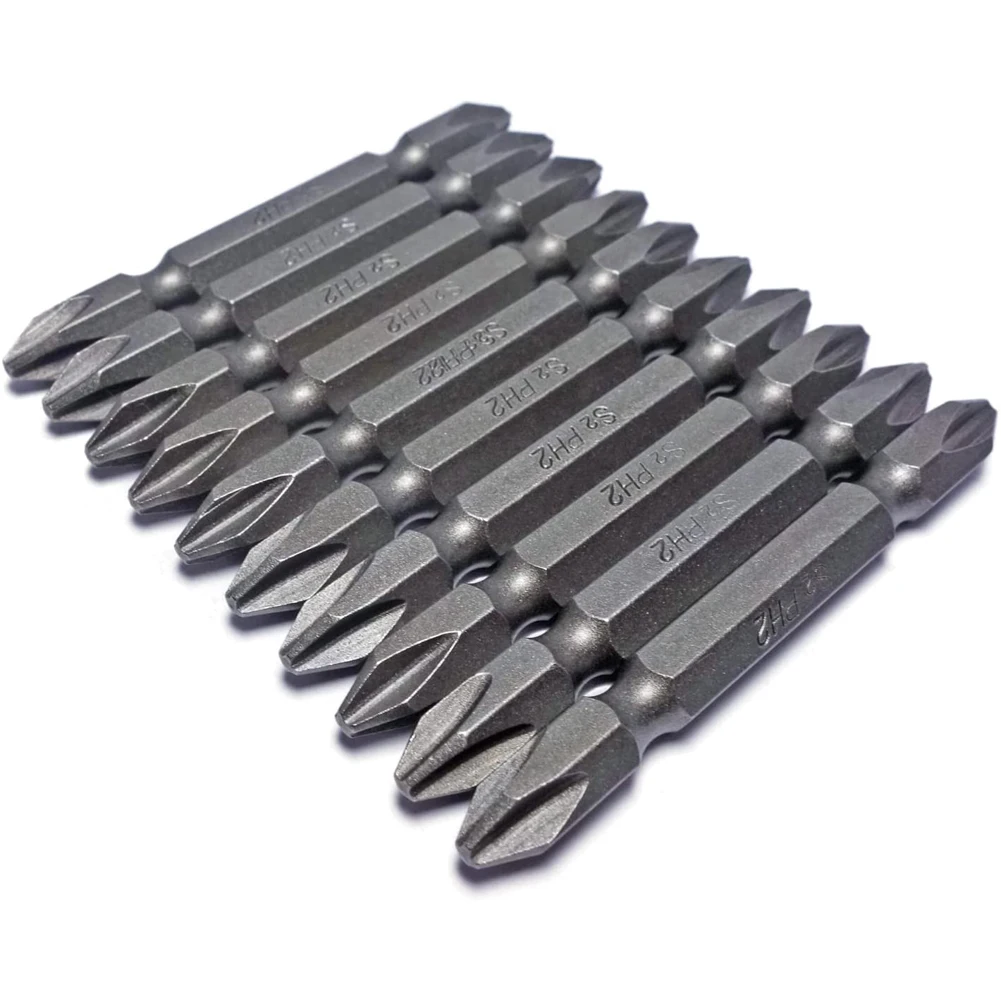 10pcs Double Head Screwdriver Bits Magnetic S2 Steel 6.35mm Hex Shank 65-200mm For Cordless Power Drill Hand Tool
10pcs Double Head Screwdriver Bits Magnetic S2 Steel 6.35mm Hex Shank 65-200mm For Cordless Power Drill Hand Tool