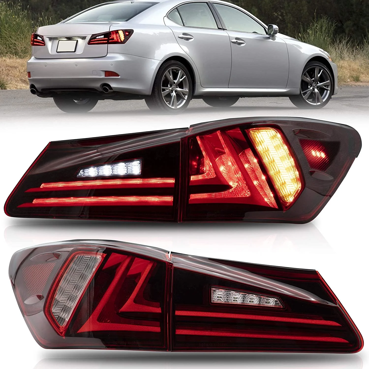 2pc 12V Car Led Tail Lights Assembly For Lexus Sedan XE20 IS250 IS350 2006-2013 Rear DRL Turn Signal Lights Plug and Play
2pc 12V Car Led Tail Lights Assembly For Lexus Sedan XE20 IS250 IS350 2006-2013 Rear DRL Turn Signal Lights Plug and Play
