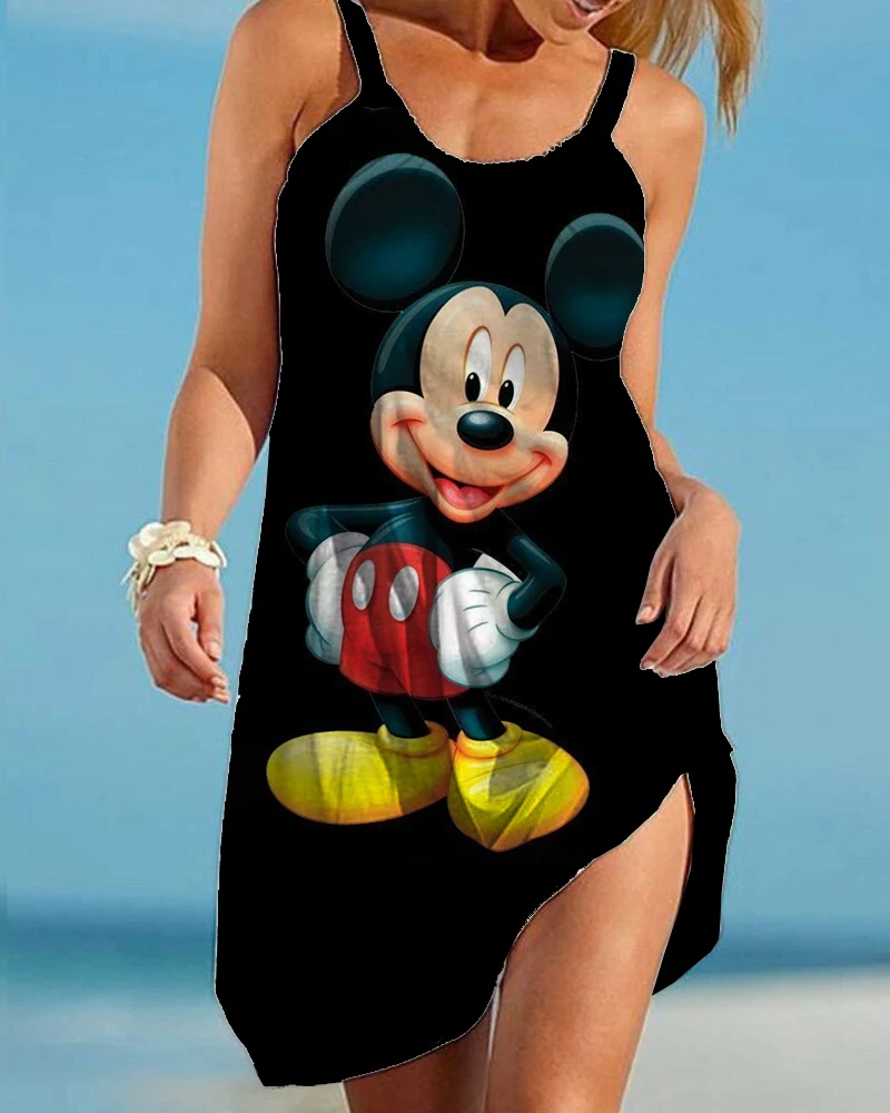 2022 Summer Mickey and Minnie Women Fashion Sling Print Dress Disney Women Sexy Loose Seaside Beach Casual Beach Dress
2022 Summer Mickey and Minnie Women Fashion Sling Print Dress Disney Women Sexy Loose Seaside Beach Casual Beach Dress