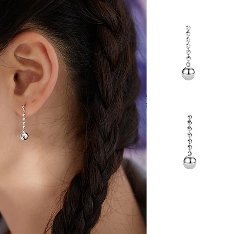 Minimalist Silver Color Geometric Round Beads Earrings Bright Ball Pendant Earring For Women Girls Fashion Jewelry Gift
Minimalist Silver Color Geometric Round Beads Earrings Bright Ball Pendant Earring For Women Girls Fashion Jewelry Gift