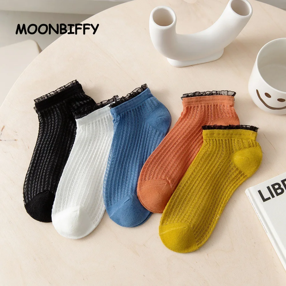 Spring and Summer Thin Mesh Socks Ladies Boat College Sock Japanese Cute Kawaii Silk Breathable Small Lace Indie Pop Women Socks
Spring and Summer Thin Mesh Socks Ladies Boat College Sock Japanese Cute Kawaii Silk Breathable Small Lace Indie Pop Women Socks