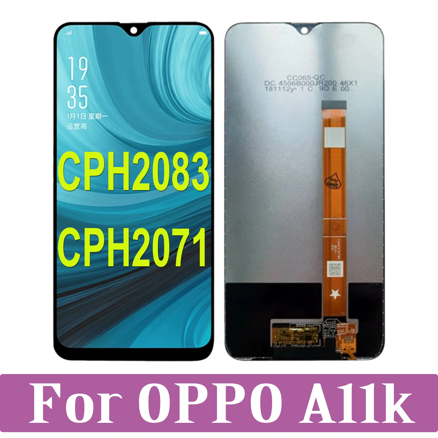 Original Display 6.22" For OPPO A11K CPH2083 CPH2071 LCD Display Touch Screen Digitizer Assembly
Original Display 6.22" For OPPO A11K CPH2083 CPH2071 LCD Display Touch Screen Digitizer Assembly