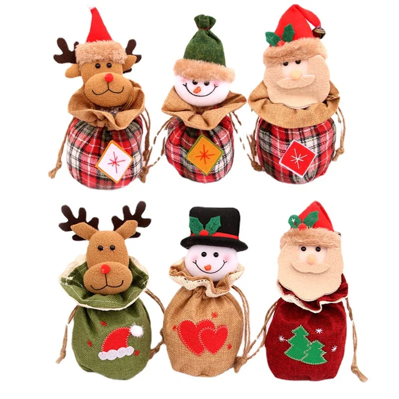 15cm-30cm New Christmas Decorative Supplies: Hemp Apple Bag Cartoon 3D with Bell Closure Gift Bag Candy Bag
15cm-30cm New Christmas Decorative Supplies: Hemp Apple Bag Cartoon 3D with Bell Closure Gift Bag Candy Bag