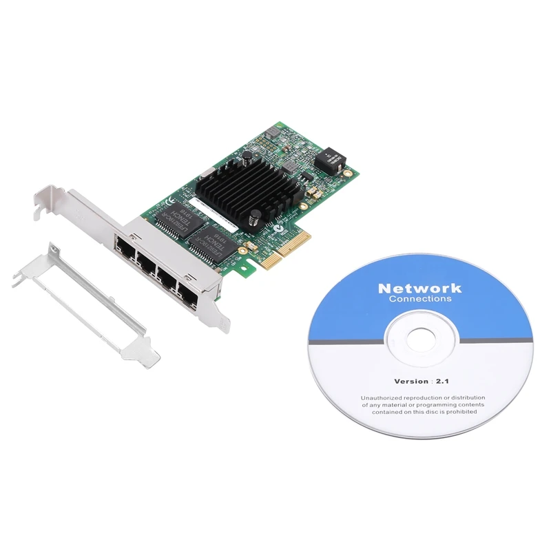 Gigabit Network Card I350 T4 E1G44HT for 82580, PCI Express Network Adapter, 10/100/1000Mbps Quad RJ45 Ports, PCI-E 2.0 X4
Gigabit Network Card I350 T4 E1G44HT for 82580, PCI Express Network Adapter, 10/100/1000Mbps Quad RJ45 Ports, PCI-E 2.0 X4