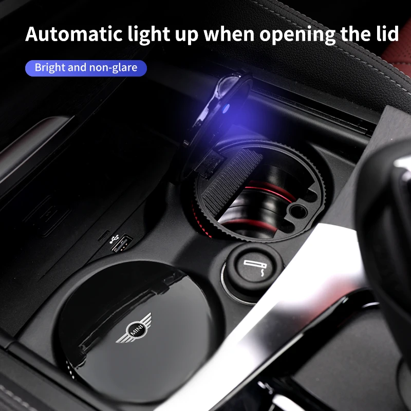 Пепельница для автомобильной сигареты со светодиодной подсветкой аксессуары MINI