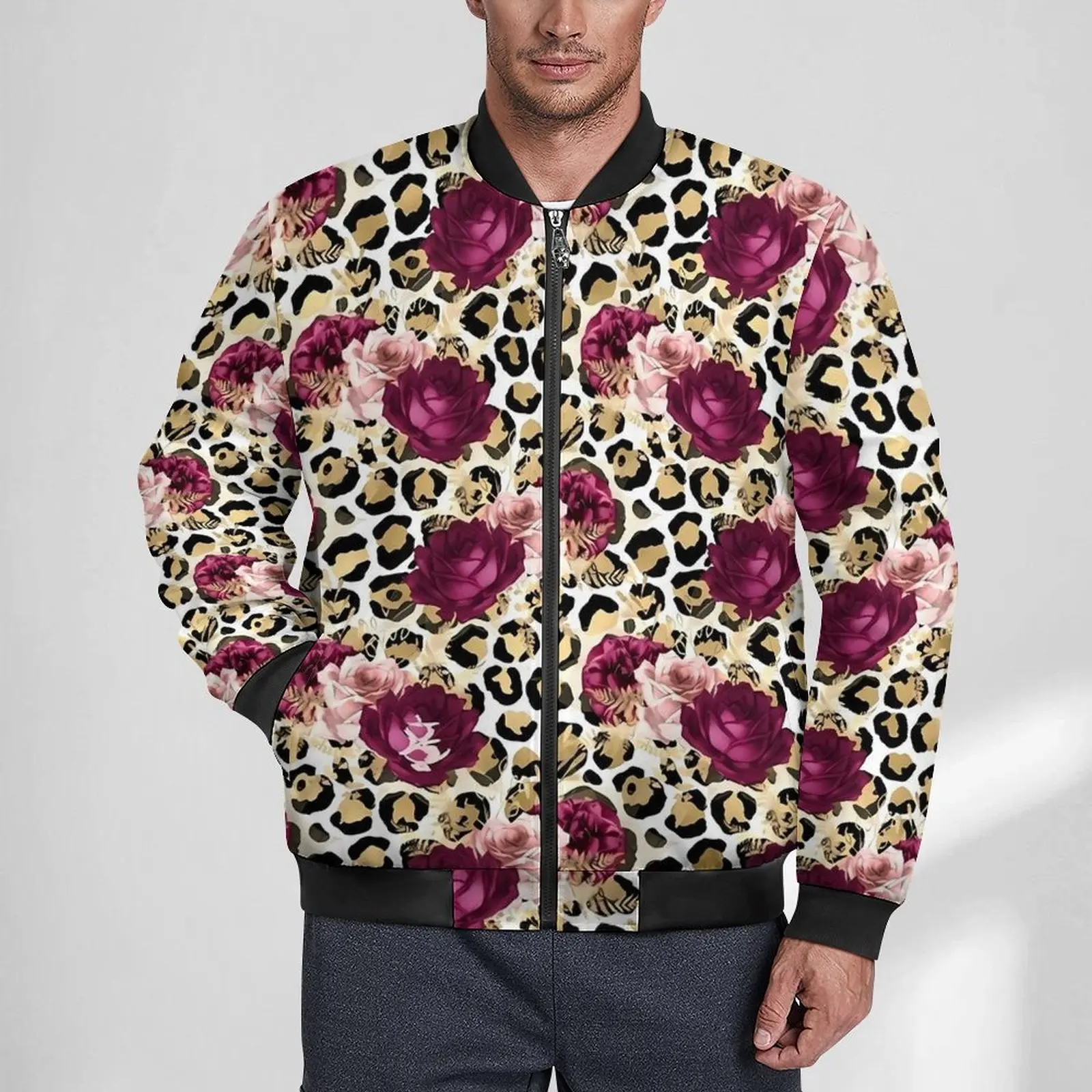 Floral Leopard Casual Jackets Man Gold And Pink Coats Autumn Modern Jacket Waterproof Print Classic Windbreakers Plus Size 5XL
Floral Leopard Casual Jackets Man Gold And Pink Coats Autumn Modern Jacket Waterproof Print Classic Windbreakers Plus Size 5XL