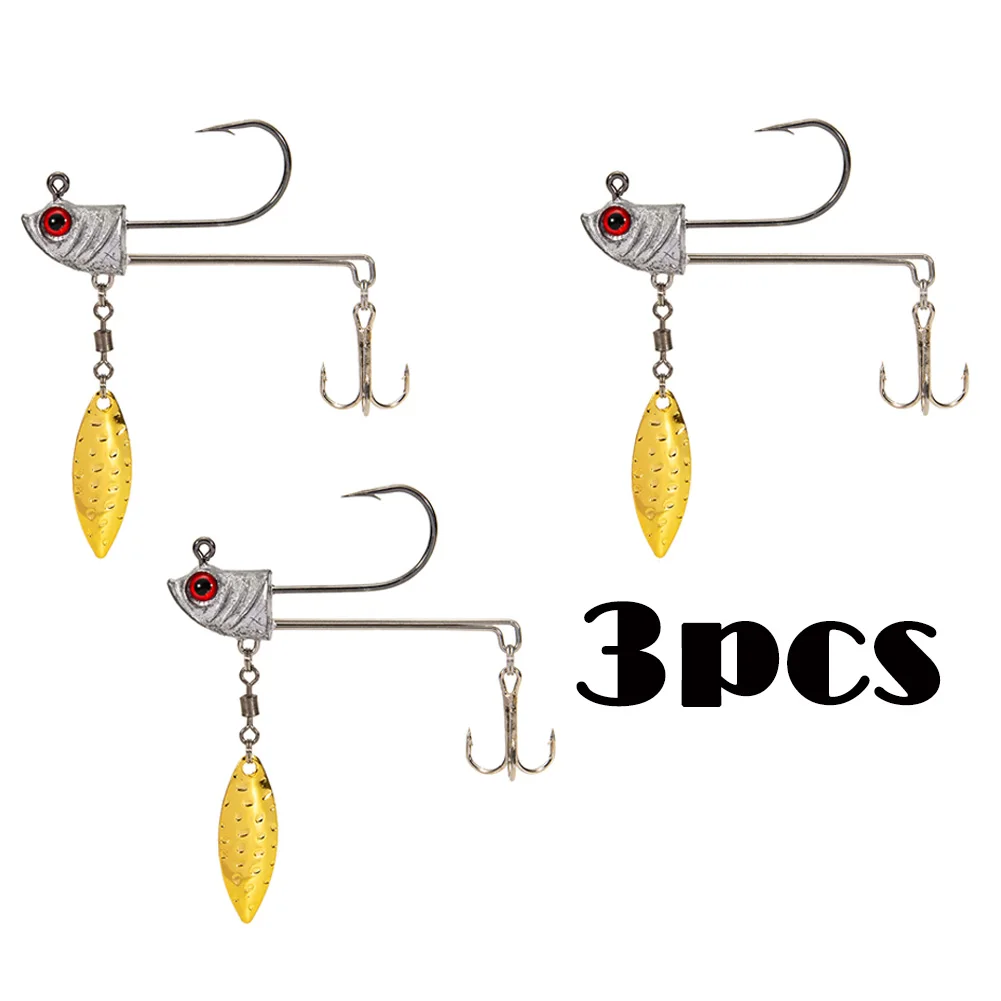 2/3pcs Offset Fishing Hooks Weighted Crank Hook With Spoon Sequins FishHooks For Texas Rigs Fishing Tackle Pesca Iscas Tackle
2/3pcs Offset Fishing Hooks Weighted Crank Hook With Spoon Sequins FishHooks For Texas Rigs Fishing Tackle Pesca Iscas Tackle